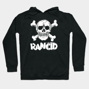 skull white type blur both Hoodie